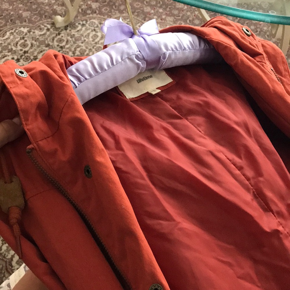 Rustic orange jacket with hood - Picture 7 of 7